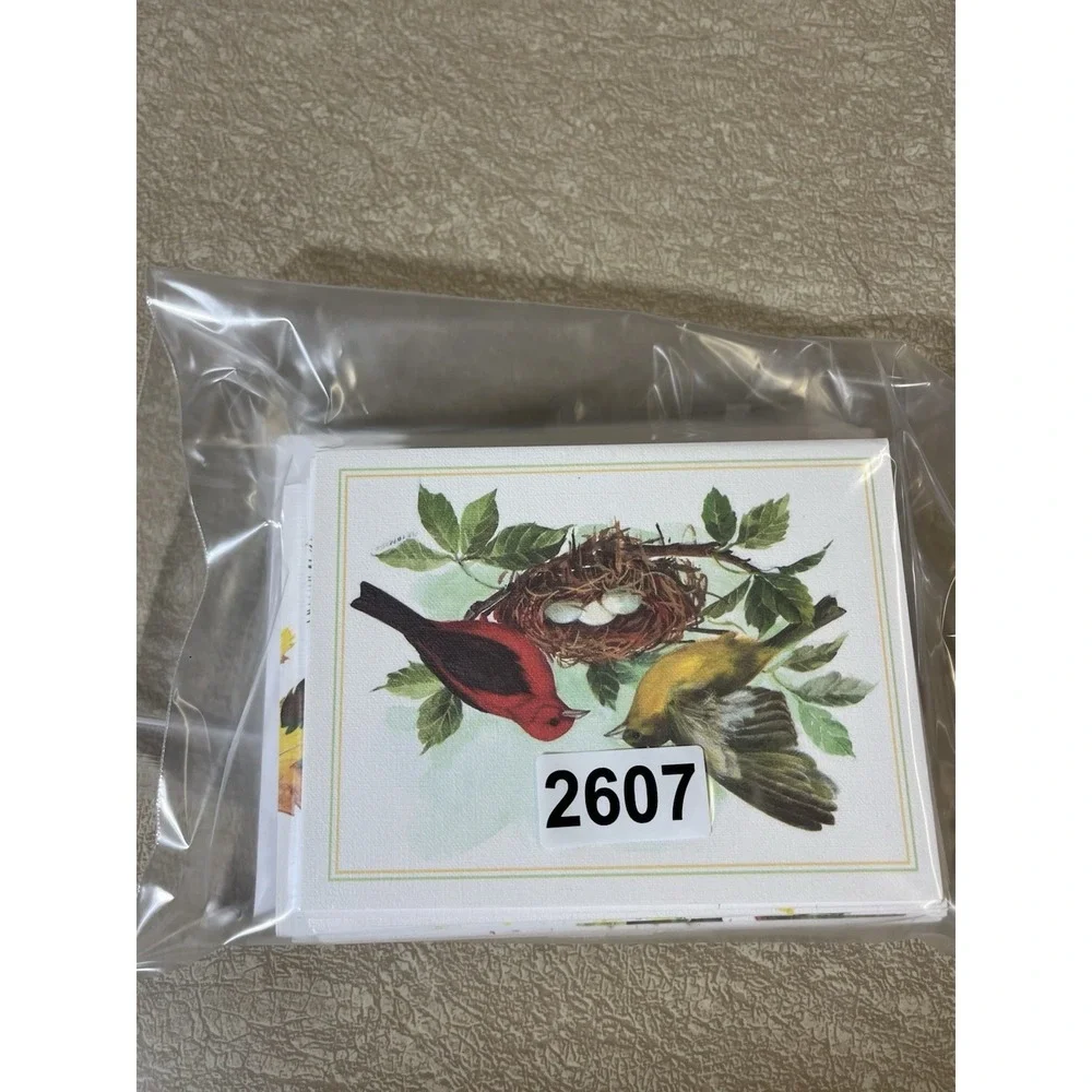 Birds Bird Notecard Card Lot w/ Envelopes Frameable Art Duck Cardinal Blue Jay